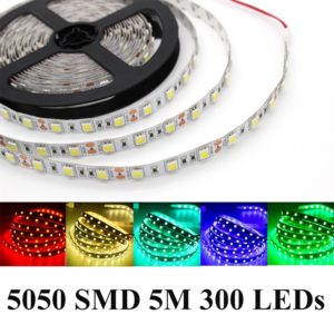 5M-5050-LED-Strip-Light-300-LED-DC-12V-Cool-White-Blue-Yellow-Red-Green-LED