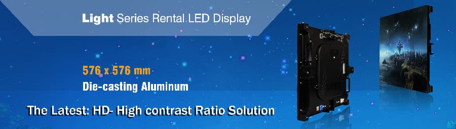 light series indoor rental led display panel