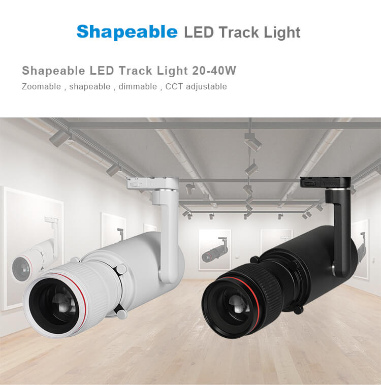 shapeable led track gallery lights